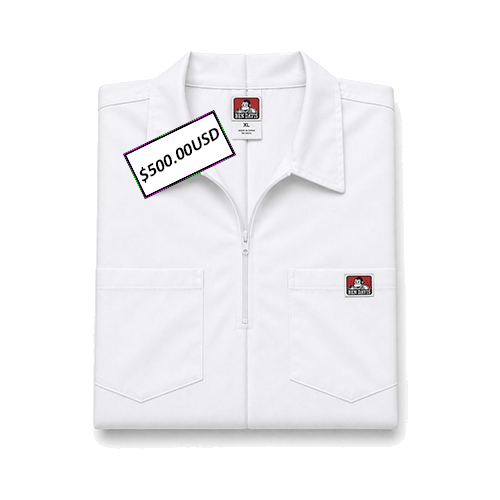 Ben Davis 1/2 WHITE XL